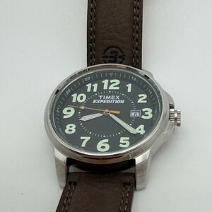 Timex Expedition WR 50M 905 36 Quartz Mens Analog Field Watch - Black Dial
